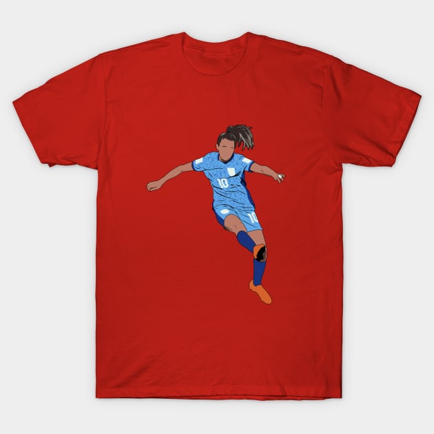 Ella Toone England World Cup Goal Minimalist T-Shirt by Hevding